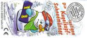 1999 BPZ Schneemann mit Snowboard - zum Schließen ins Bild klicken