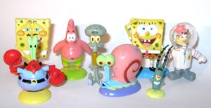 Salati Preziosi - SpongeBob - 8 Figuren SATZ - zum Schließen ins Bild klicken