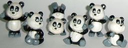 Mühlbauer - Pandas - 6 Figuren - SATZ - zum Schließen ins Bild klicken