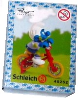 Schlümpfe Schleich 2007 - BMX-Fahrer OVP - zum Schließen ins Bild klicken