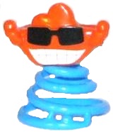 Verrückte Sprungfedern - Kopf orange - zum Schließen ins Bild klicken