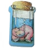 1991 Hippo im Glas - zum Schließen ins Bild klicken